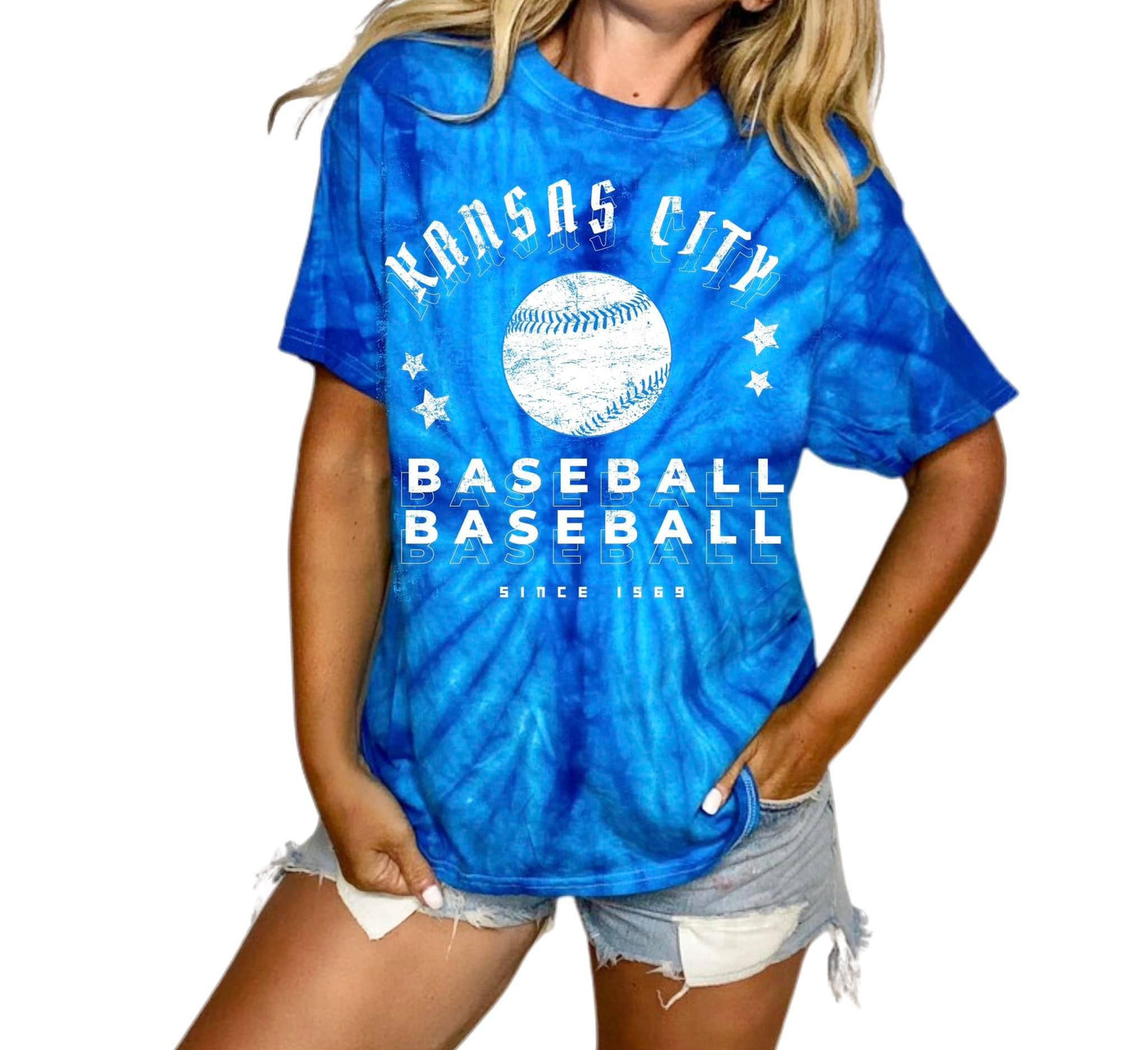 Kansas City Baseball | Blue Tiedye