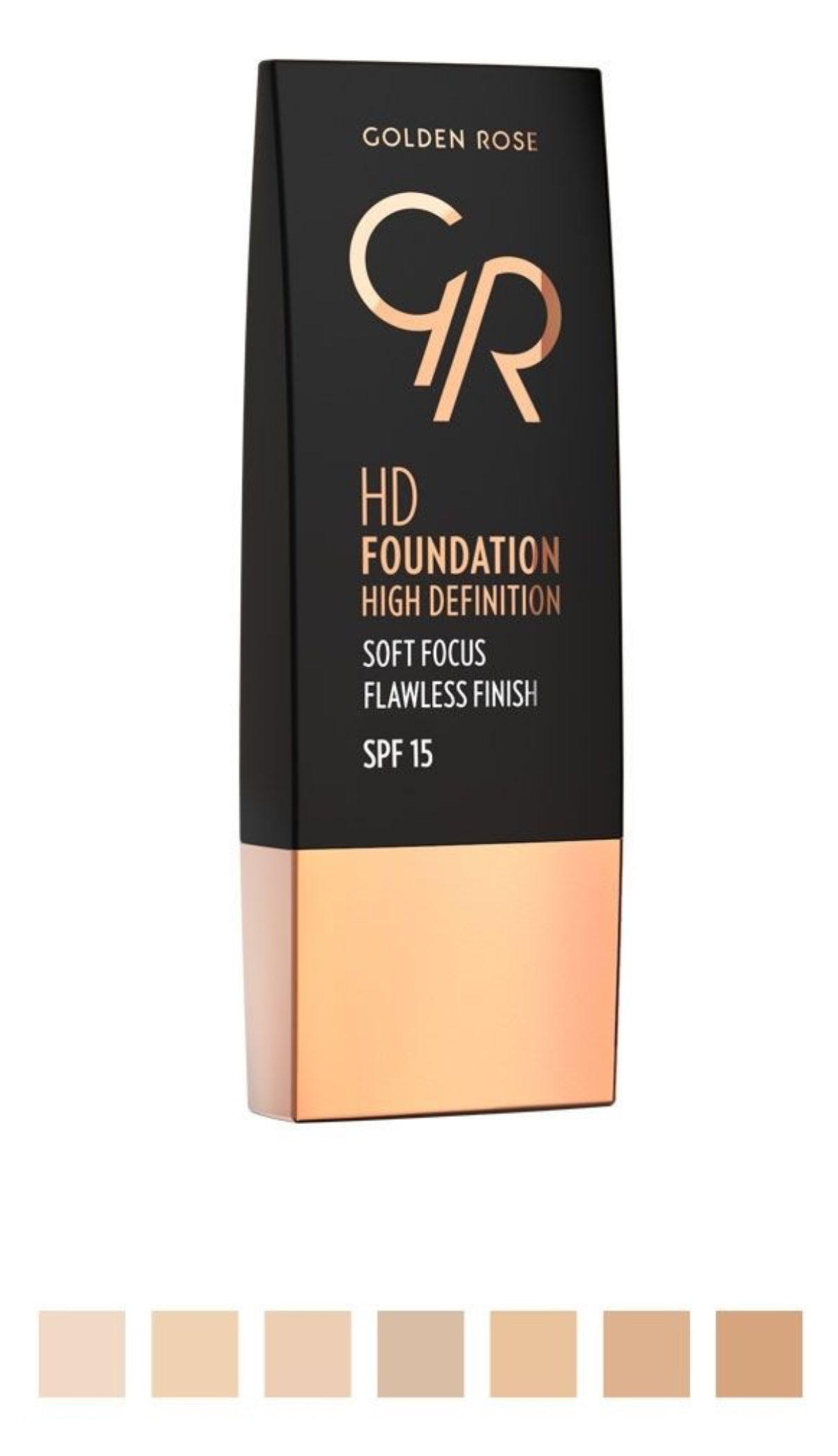 Golden Rose HD Foundation – High Definition Soft Focus Finish with SPF 15 | QB Customs