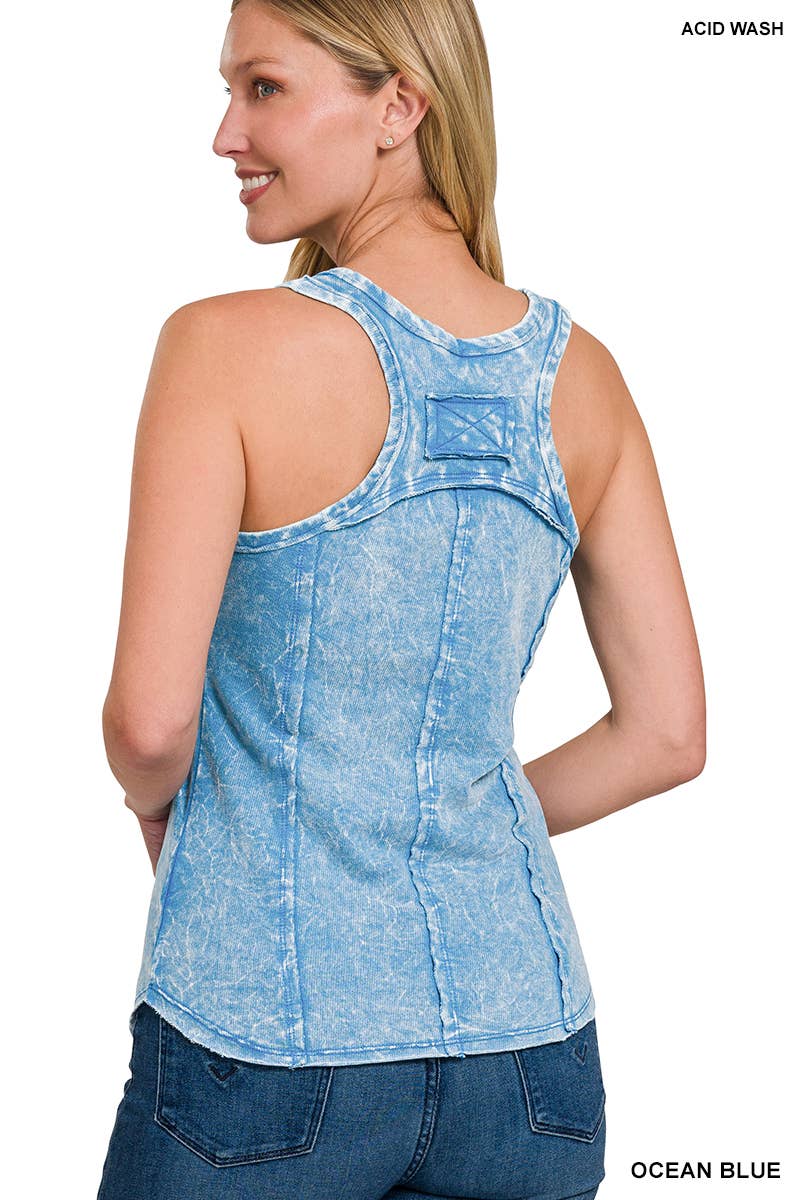 Vibrant Mineral Wash Tank – Queen Bee Boutique