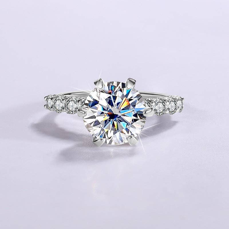 Intricate Beauty Moissanite Pave Ring