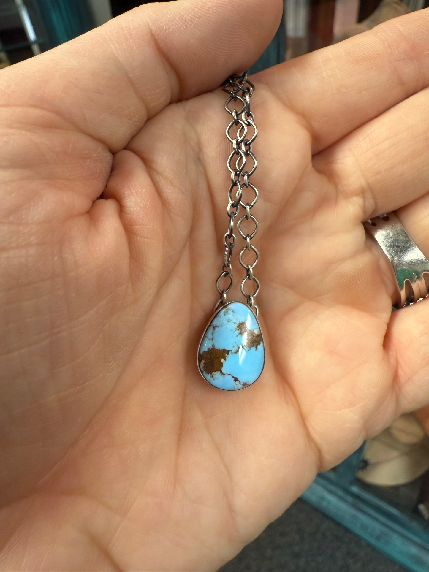 Golden Hills Teardrop Necklace