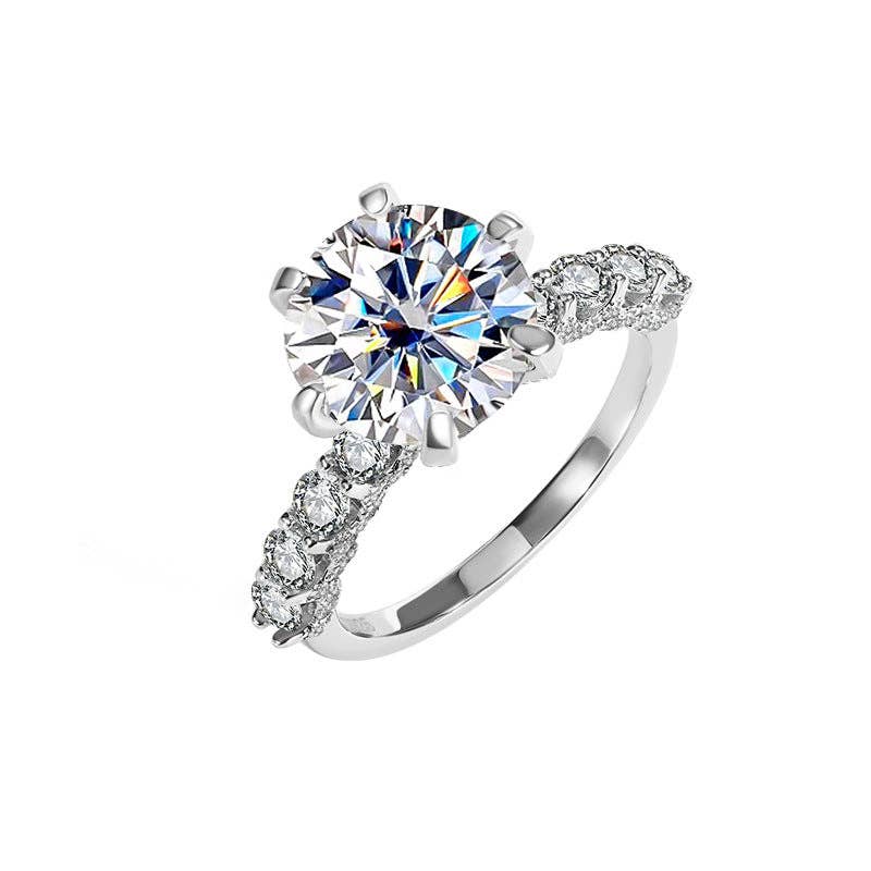Intricate Beauty Moissanite Pave Ring