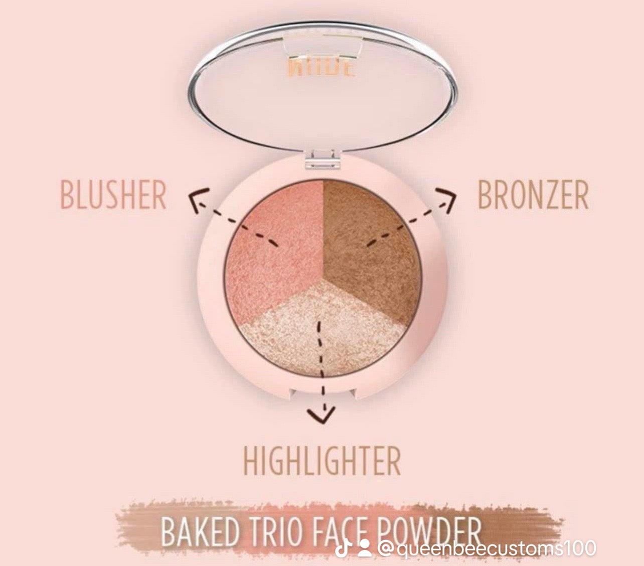 Celesty Nude Look Baked Trio Face Powder