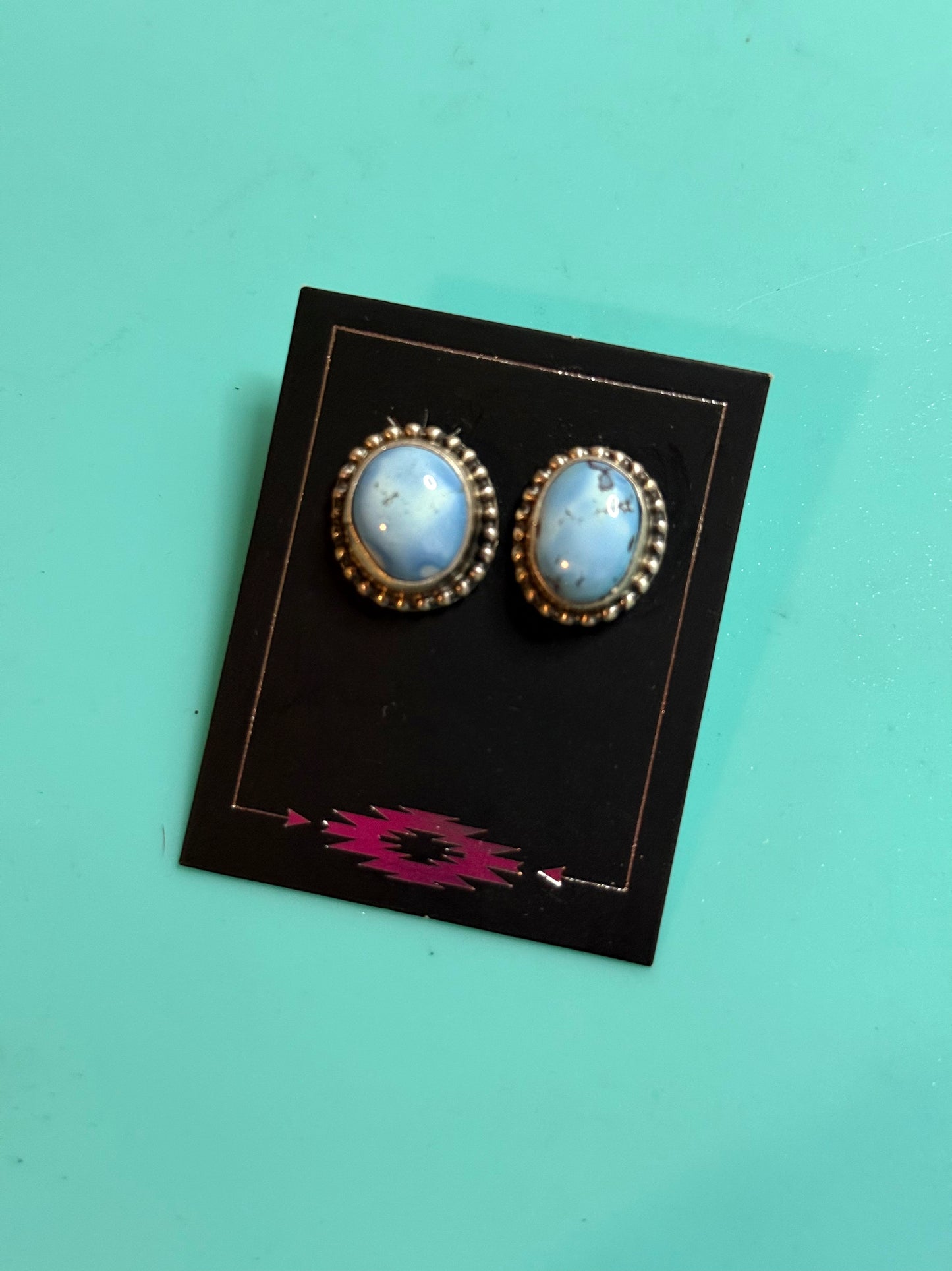 Oval Golden Hills Stud Earrings