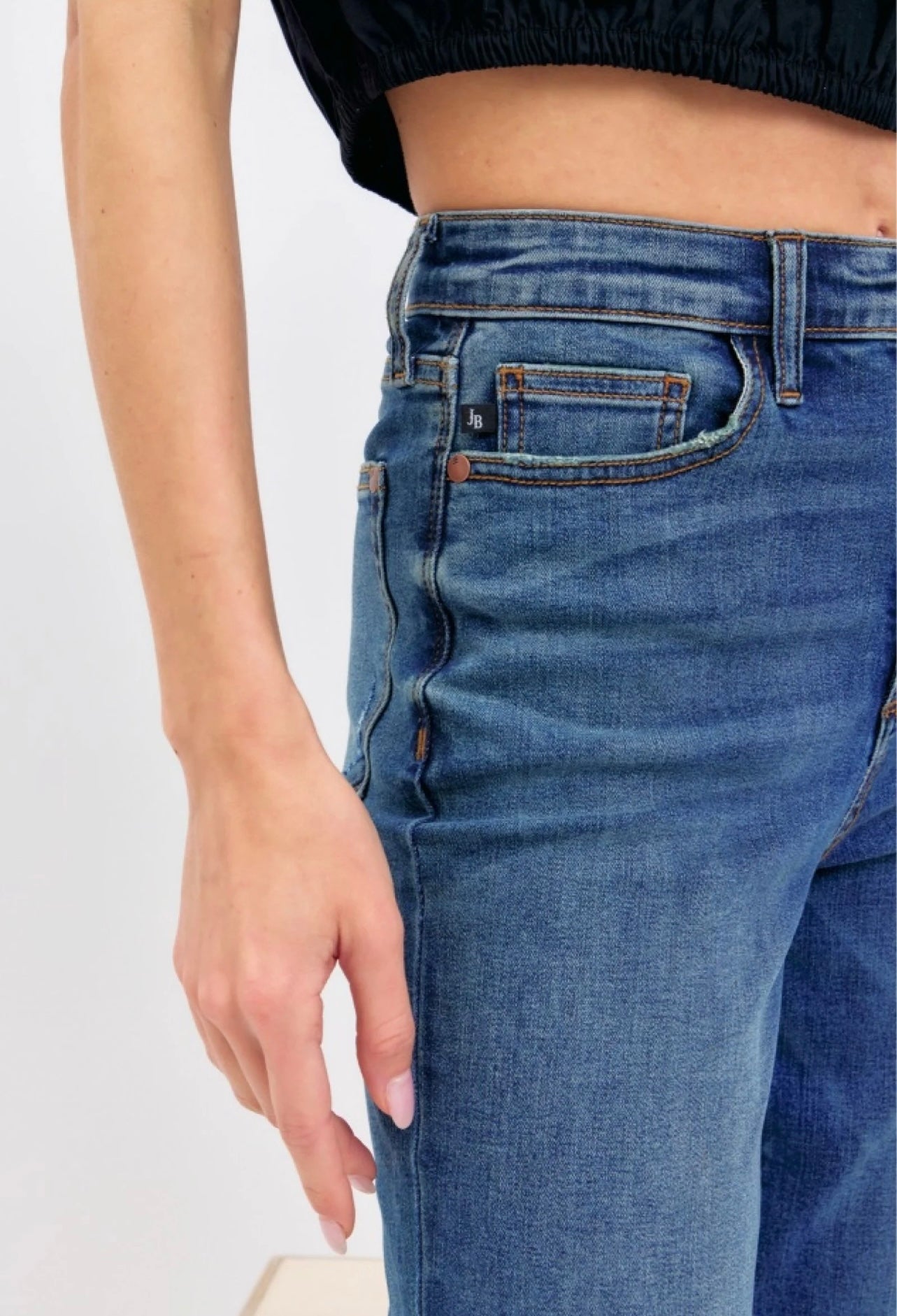Judy Blue Dark Wash High Waisted Straight Fit #8601