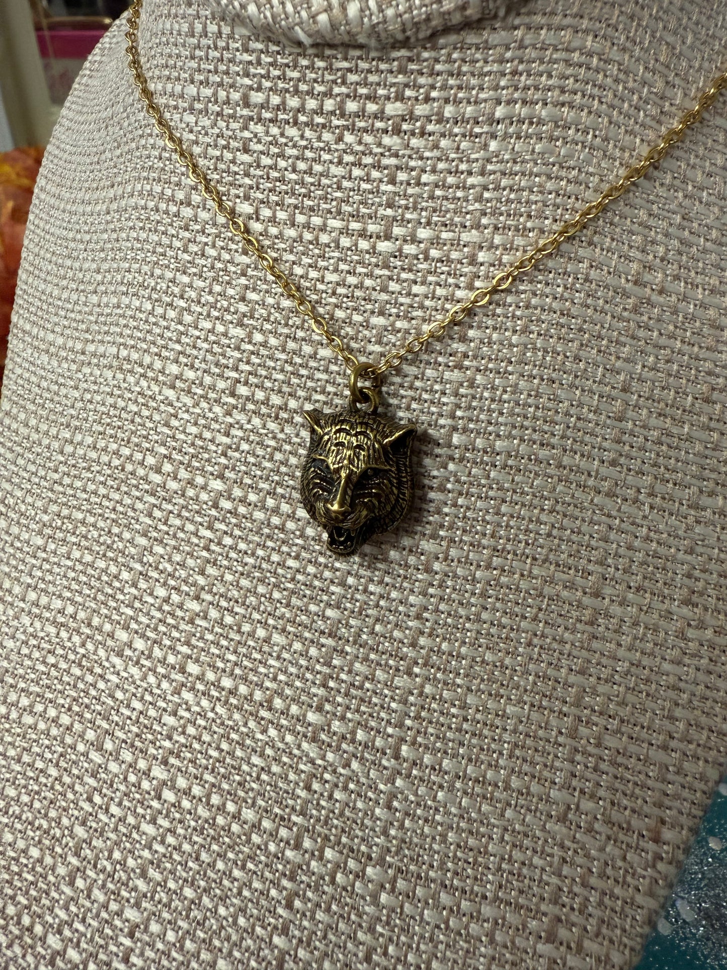G Lion Head Necklace