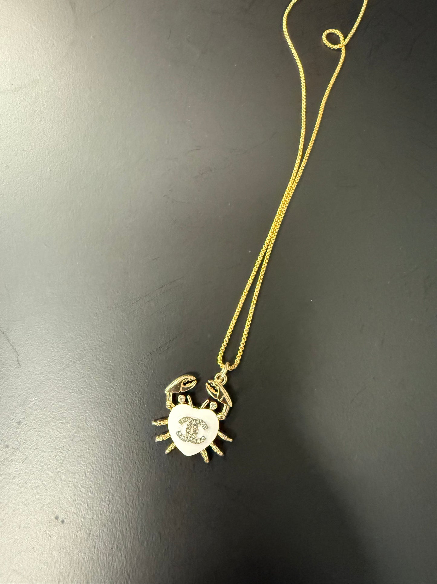 Beach Babe Crab Pendant