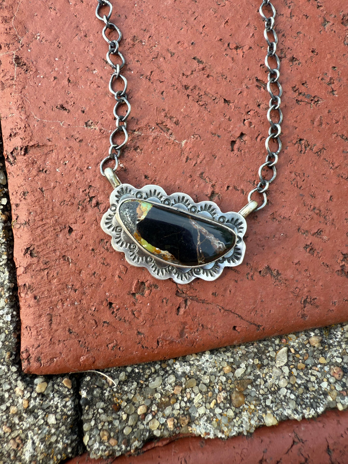 Scott Skeets Blackjack Bar Necklace