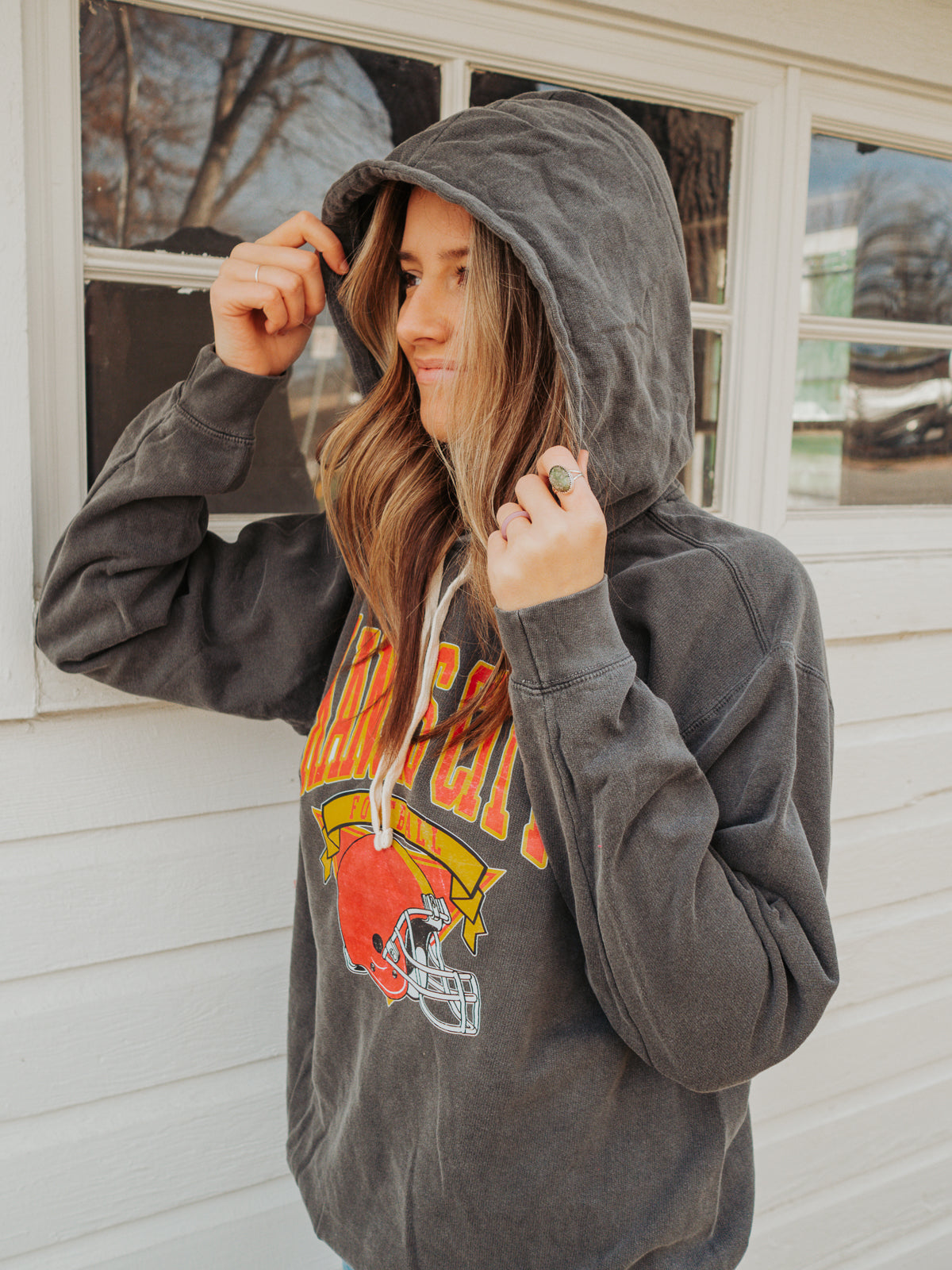 Kansas City Football Vintage Hoodie – Bold and Cozy Game Day Style | QB Customs