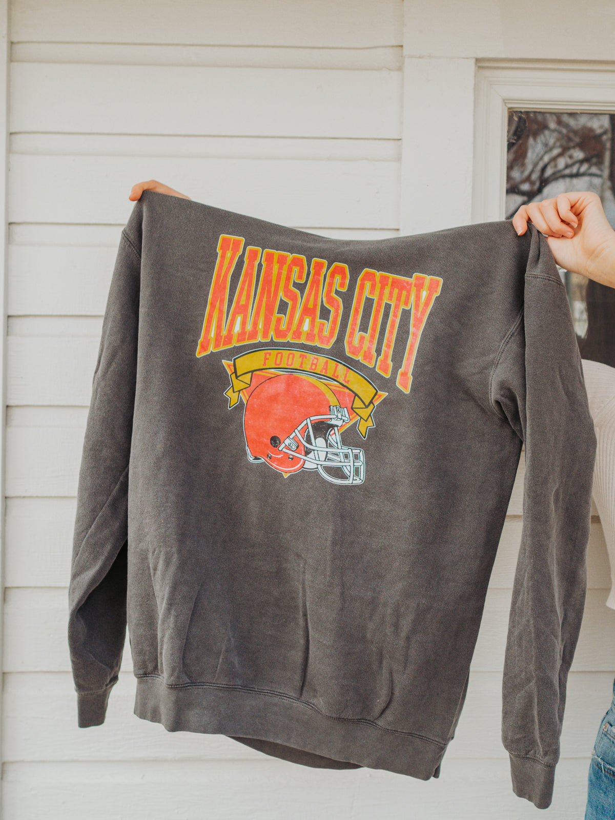 Kansas City Football Vintage Hoodie – Bold and Cozy Game Day Style | QB Customs