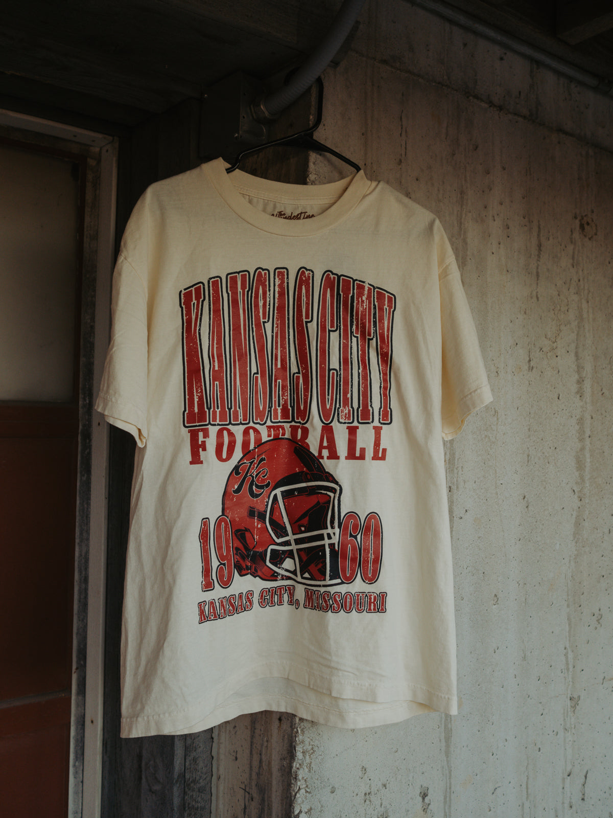 Kansas City Football Vintage Tee – Retro Graphic Team Spirit Shirt | QB Customs