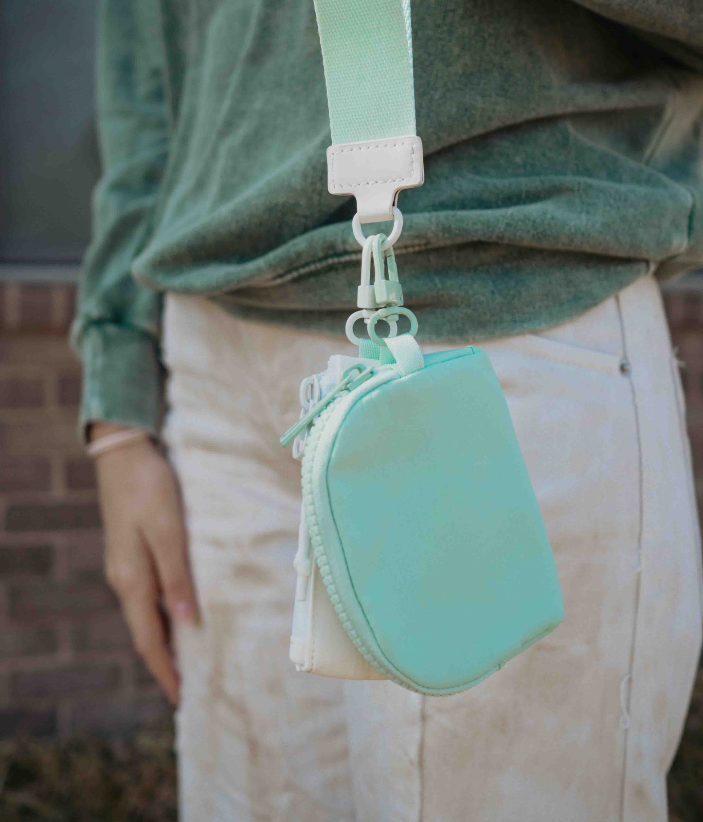Dual Pouch Wristlet Keychain Wallet – Stylish & Functional Everyday Accessory | QB Customs