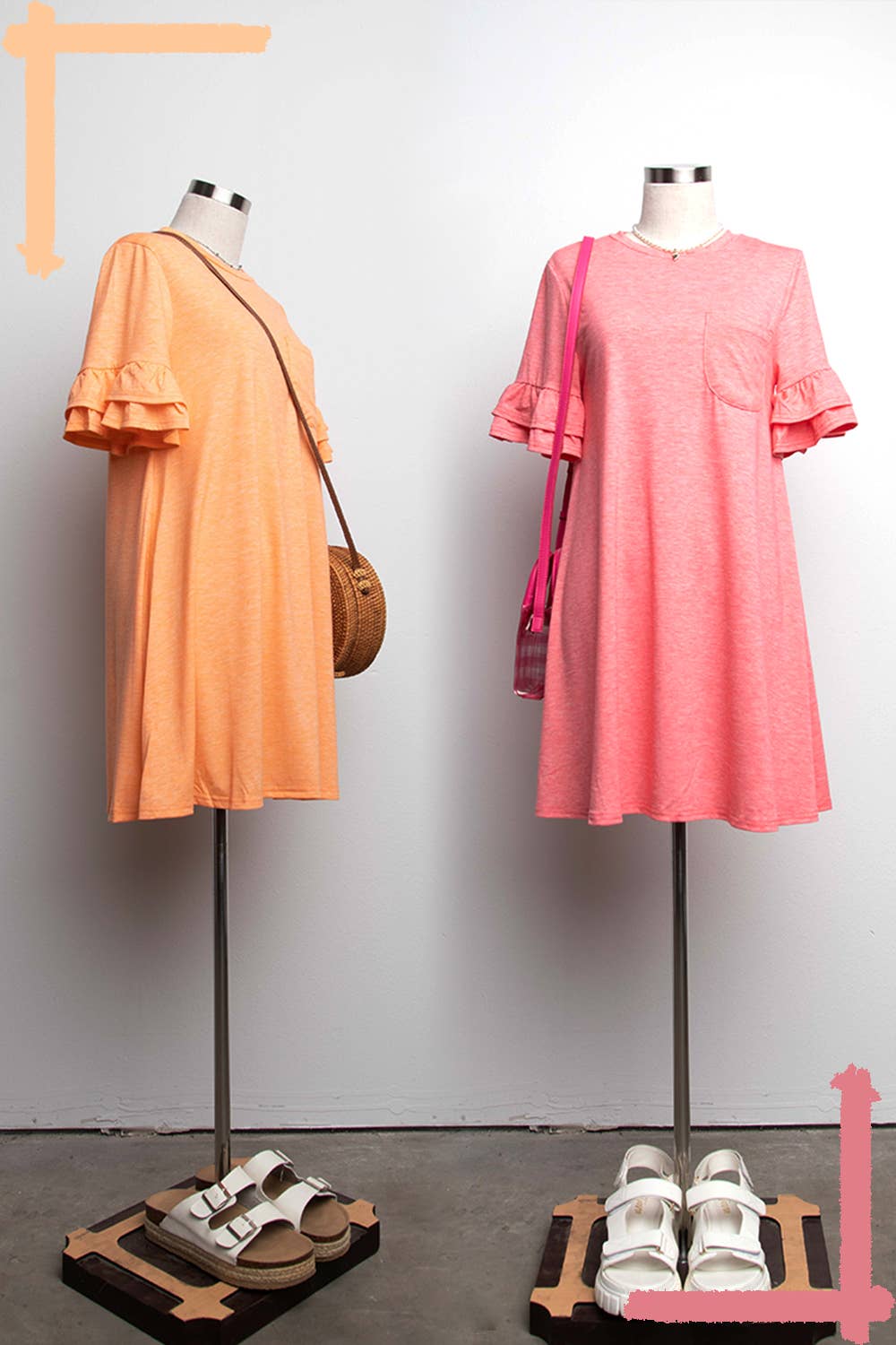Sunkissed French Terry Pocket Tee Shirt Dress