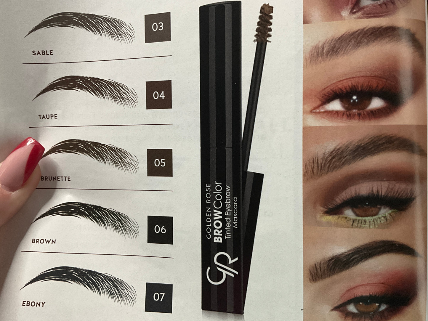 Golden Rose Brow Color Long Wear Tinted Eyebrow Mascara