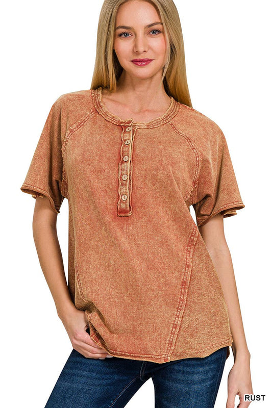 Pumpkin Time Vintage Washed Top
