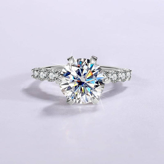 Intricate Beauty Moissanite Pave Ring