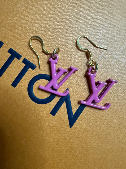 Pink Letter Dangle Ears