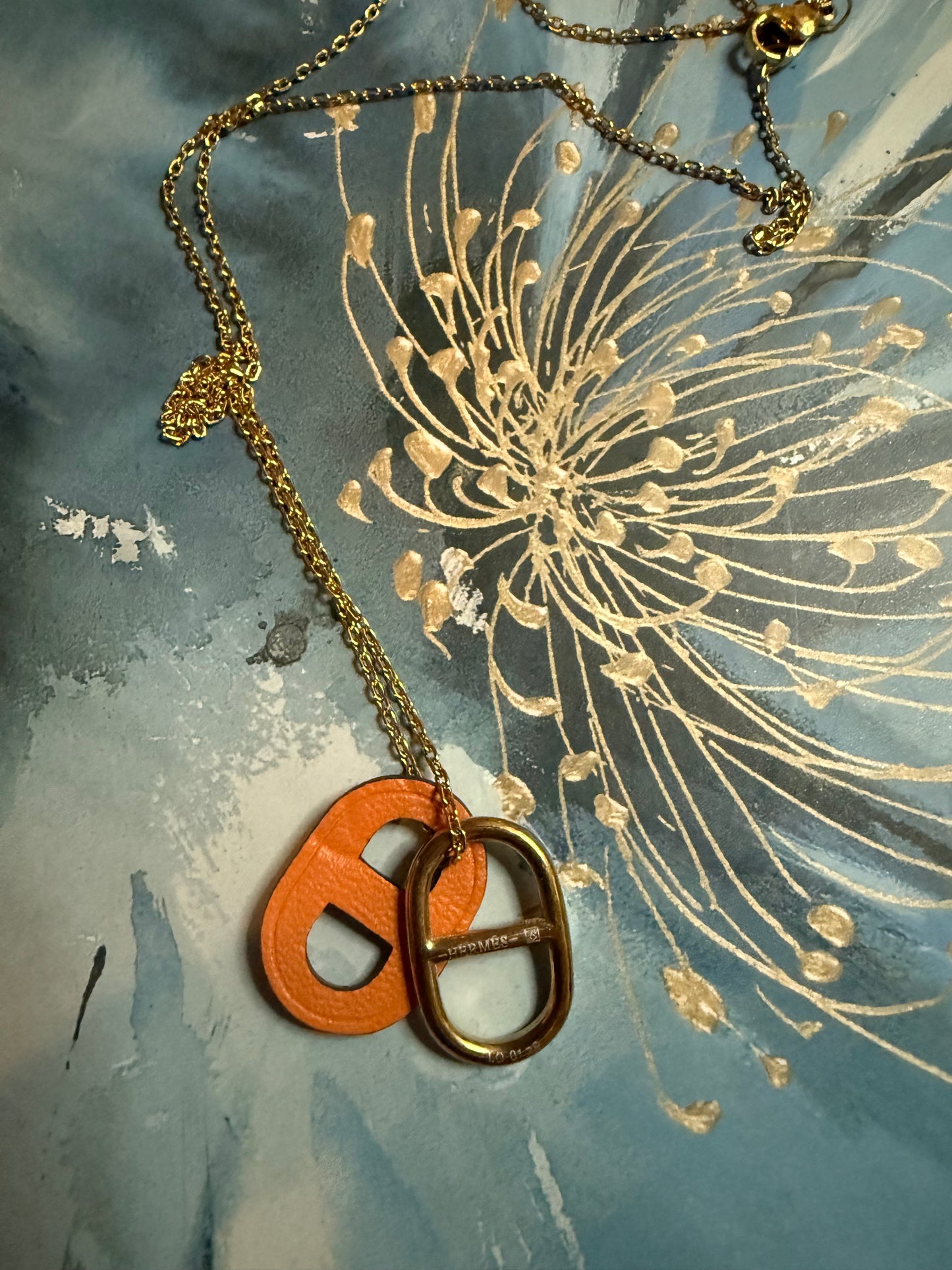 H Double Charm Necklace