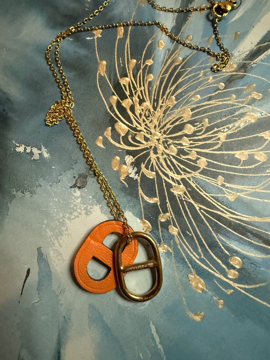 H Double Charm Necklace