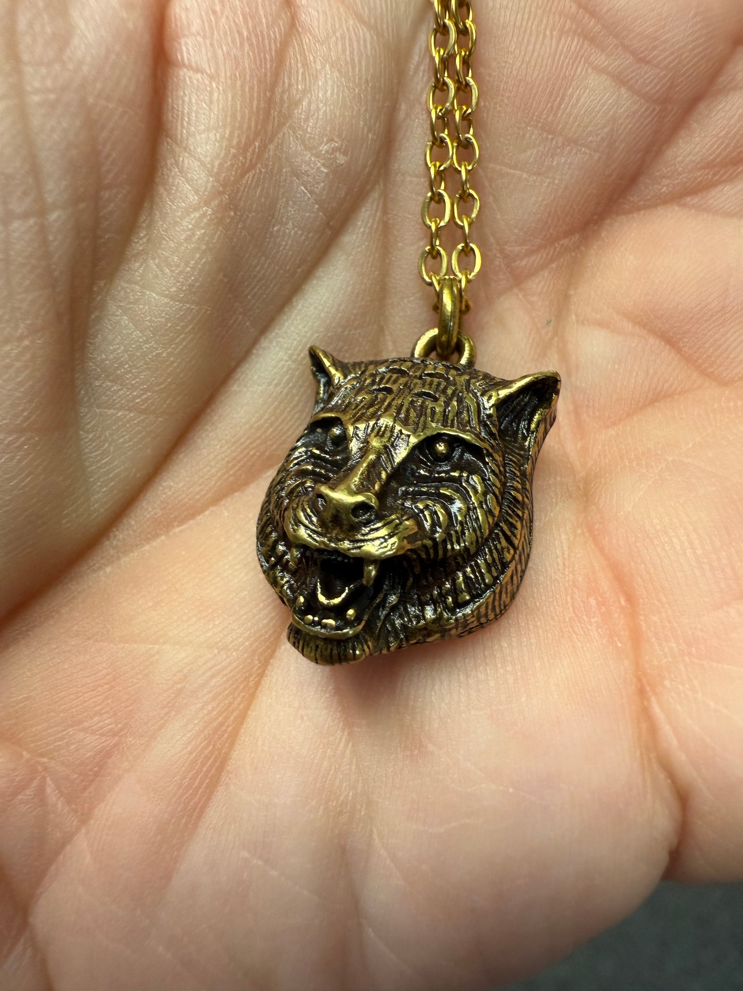 G Lion Head Necklace