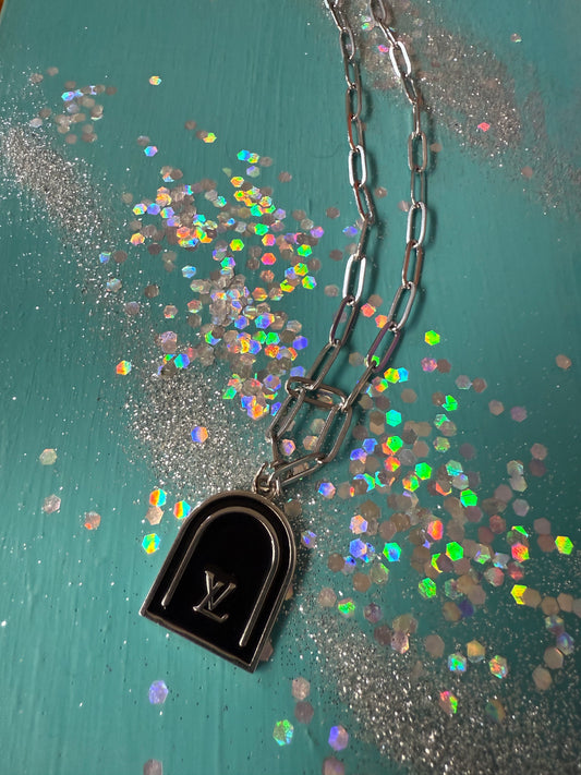 Black Silver Enamel Arch
