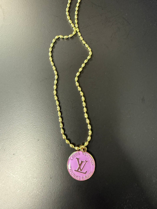 Round Purple Classic Pendant