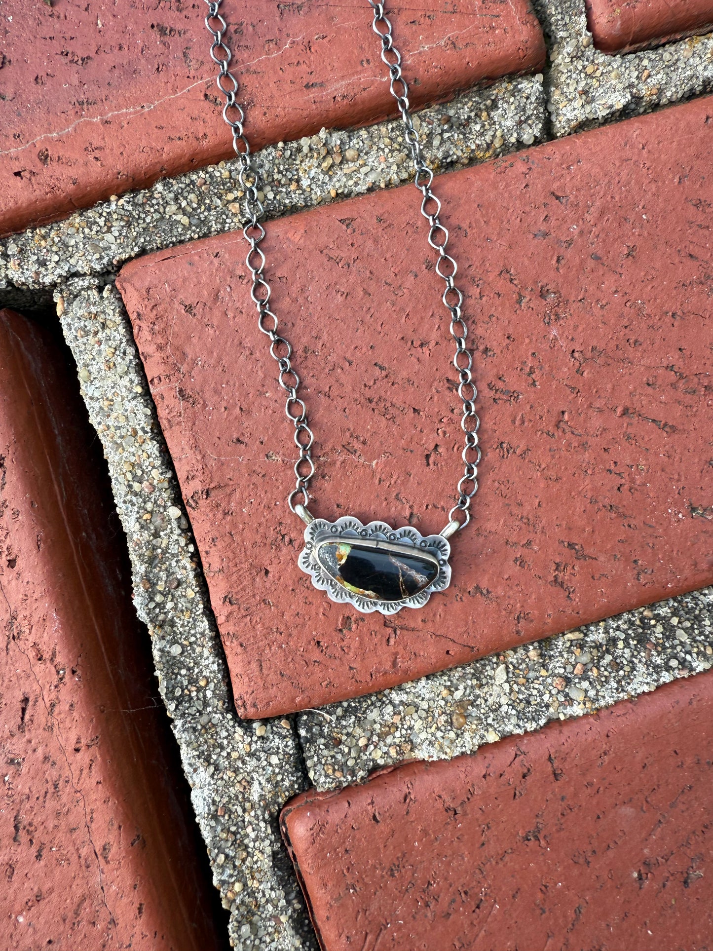 Scott Skeets Blackjack Bar Necklace