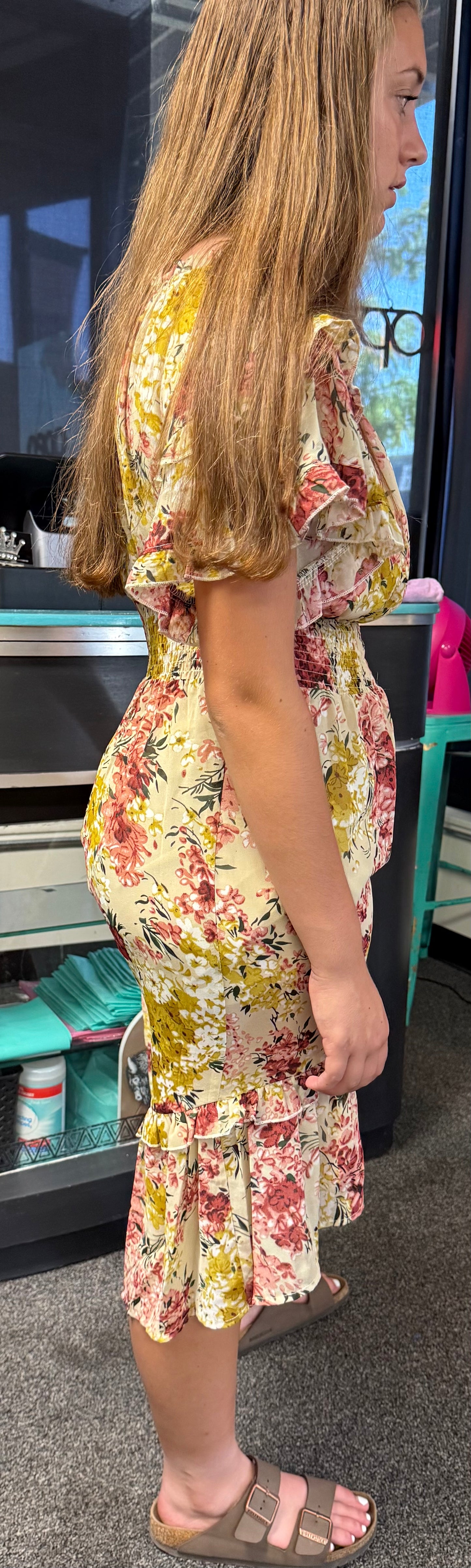 Fall Florals Hi Low Dress