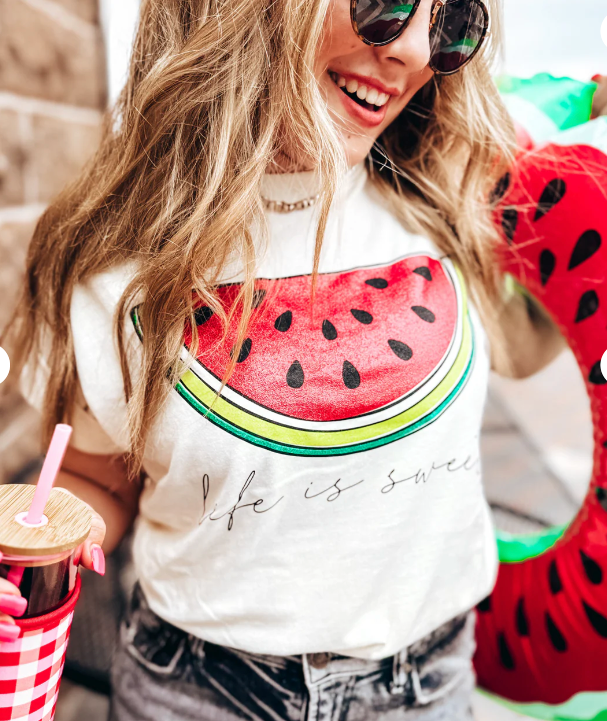 Life is Sweet Watermelon Tee