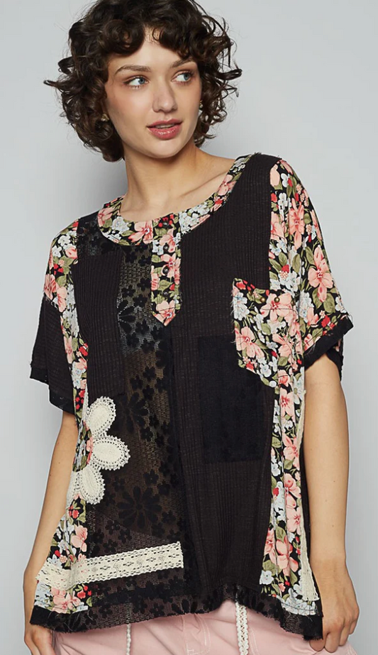 Mix N Match Black Oversized Top