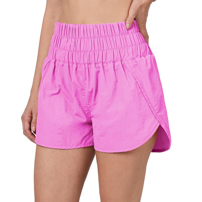Windbreaker Shorts with Mesh Lining – Lightweight & Functional | Queen Bee Boutique